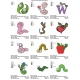 Collection Worms Embroidery Designs 03
